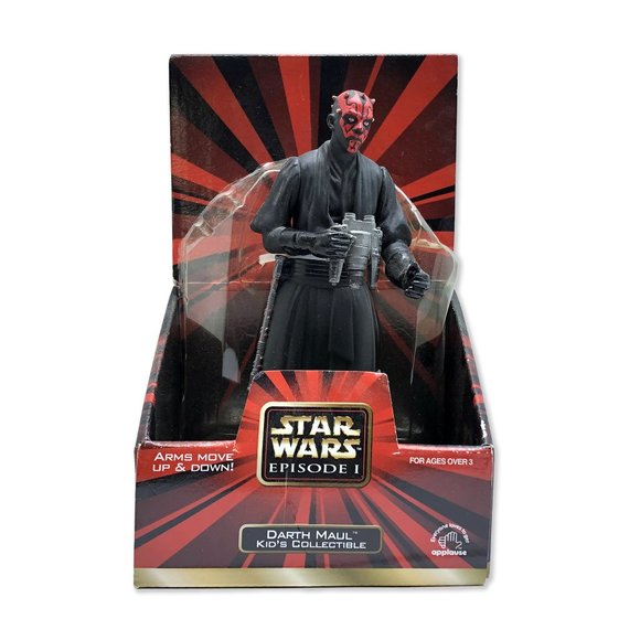 NIB 1999 Star Wars DARTH MAUL Kid's Collectible Toy Figure - The Phantom Menace - Picture 2 of 3